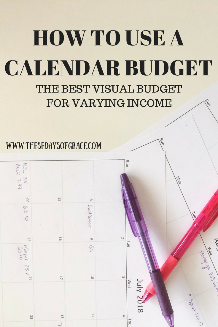 How to use a calendar budget